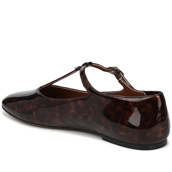 Franco Sarto Women's Marylee Mary Jane Flat Tortoise Patent Leather Size 7.5 NIB - Picture 8 of 10
